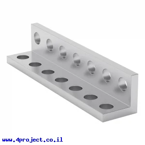 פרופיל אלומיניום L קטן goBILDA סדרה 1103 - אורך 56 מ"מ, 7 חורים - 2 יחידות