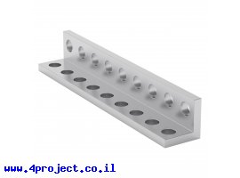 תמונה של מוצר פרופיל אלומיניום L קטן goBILDA סדרה 1103 - אורך 72 מ"מ, 9 חורים - 2 יחידות