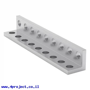 פרופיל אלומיניום L קטן goBILDA סדרה 1103 - אורך 72 מ"מ, 9 חורים - 2 יחידות