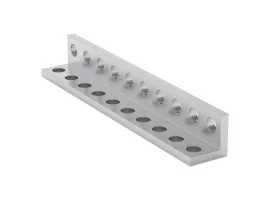 תמונה של מוצר פרופיל אלומיניום L קטן goBILDA סדרה 1103 - אורך 80 מ"מ, 10 חורים - 2 יחידות