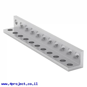 פרופיל אלומיניום L קטן goBILDA סדרה 1103 - אורך 88 מ"מ, 11 חורים - 2 יחידות