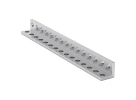 תמונה של מוצר פרופיל אלומיניום L קטן goBILDA סדרה 1103 - אורך 120 מ"מ, 15 חורים - 2 יחידות