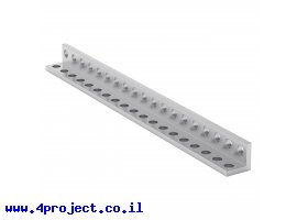 תמונה של מוצר פרופיל אלומיניום L קטן goBILDA סדרה 1103 - אורך 152 מ"מ, 19 חורים - 2 יחידות