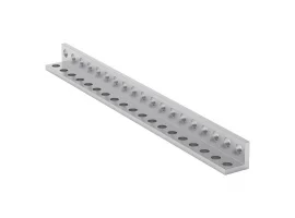 תמונה של מוצר פרופיל אלומיניום L קטן goBILDA סדרה 1103 - אורך 152 מ"מ, 19 חורים - 2 יחידות