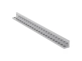 תמונה של מוצר פרופיל אלומיניום L קטן goBILDA סדרה 1103 - אורך 184 מ"מ, 23 חורים - 2 יחידות