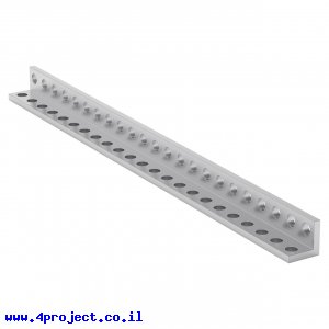 פרופיל אלומיניום L קטן goBILDA סדרה 1103 - אורך 184 מ"מ, 23 חורים - 2 יחידות