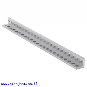 פרופיל אלומיניום L קטן goBILDA סדרה 1103 - אורך 184 מ"מ, 23 חורים - 2 יחידות