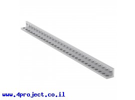 תמונה של מוצר פרופיל אלומיניום L קטן goBILDA סדרה 1103 - אורך 232 מ"מ, 29 חורים - 2 יחידות