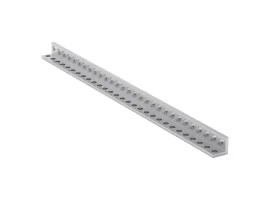 תמונה של מוצר פרופיל אלומיניום L קטן goBILDA סדרה 1103 - אורך 232 מ"מ, 29 חורים - 2 יחידות