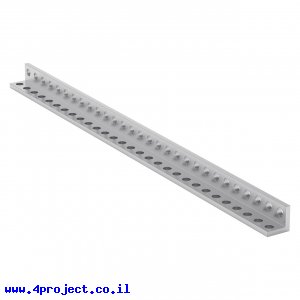פרופיל אלומיניום L קטן goBILDA סדרה 1103 - אורך 232 מ"מ, 29 חורים - 2 יחידות
