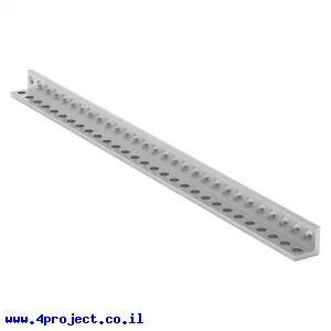 פרופיל אלומיניום L קטן goBILDA סדרה 1103 - אורך 232 מ"מ, 29 חורים - 2 יחידות