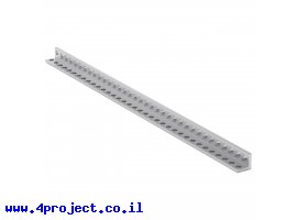 תמונה של מוצר פרופיל אלומיניום L קטן goBILDA סדרה 1103 - אורך 280 מ"מ, 35 חורים - 2 יחידות