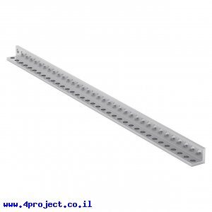 פרופיל אלומיניום L קטן goBILDA סדרה 1103 - אורך 280 מ"מ, 35 חורים - 2 יחידות