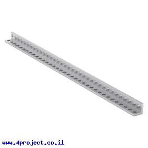 פרופיל אלומיניום L קטן goBILDA סדרה 1103 - אורך 280 מ"מ, 35 חורים - 2 יחידות