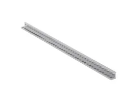 תמונה של מוצר פרופיל אלומיניום L קטן goBILDA סדרה 1103 - אורך 328 מ"מ, 41 חורים - 2 יחידות