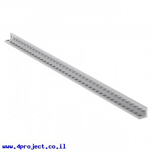 פרופיל אלומיניום L קטן goBILDA סדרה 1103 - אורך 328 מ"מ, 41 חורים - 2 יחידות