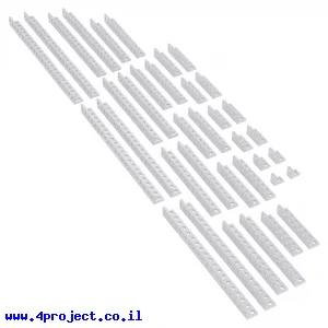 פרופיל אלומיניום L קטן goBILDA סדרה 1103 - ערכה של 18 גדלים