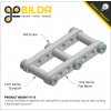 פס מחורר שטוח מאלומיניום goBILDA סדרה 1102 - אורך 120 מ"מ, 15 חורים - 2 יחידות