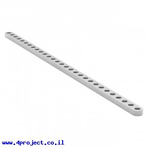 פס מחורר שטוח מאלומיניום goBILDA סדרה 1102 - אורך 232 מ"מ, 29 חורים - 2 יחידות