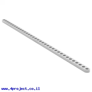 פס מחורר שטוח מאלומיניום goBILDA סדרה 1102 - אורך 280 מ"מ, 35 חורים - 2 יחידות