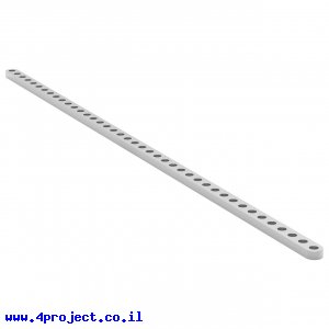פס מחורר שטוח מאלומיניום goBILDA סדרה 1102 - אורך 328 מ"מ, 41 חורים - 2 יחידות