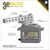 פס מחורר מרובע מאלומיניום goBILDA סדרה 1106 - אורך 32 מ"מ, 4 חורים