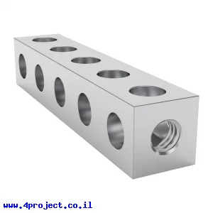 פס מחורר מרובע מאלומיניום goBILDA סדרה 1106 - אורך 40 מ"מ, 5 חורים