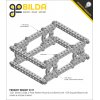 פס מחורר מרובע מאלומיניום goBILDA סדרה 1106 - אורך 72 מ"מ, 9 חורים