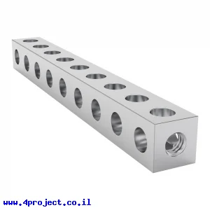פס מחורר מרובע מאלומיניום goBILDA סדרה 1106 - אורך 72 מ"מ, 9 חורים