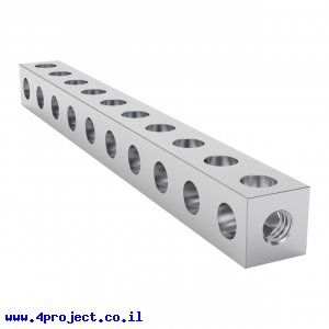 פס מחורר מרובע מאלומיניום goBILDA סדרה 1106 - אורך 80 מ"מ, 10 חורים