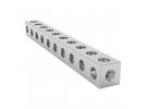 תמונה של מוצר פס מחורר מרובע מאלומיניום goBILDA סדרה 1106 - אורך 80 מ"מ, 10 חורים