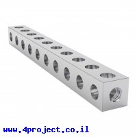 פס מחורר מרובע מאלומיניום goBILDA סדרה 1106 - אורך 80 מ"מ, 10 חורים