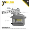 פס מחורר מרובע מאלומיניום goBILDA סדרה 1106 - אורך 88 מ"מ, 11 חורים