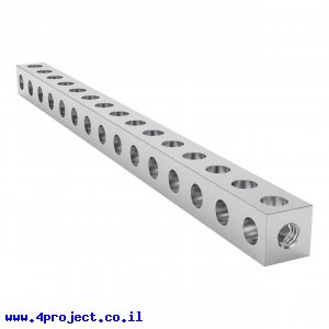 פס מחורר מרובע מאלומיניום goBILDA סדרה 1106 - אורך 120 מ"מ, 15 חורים