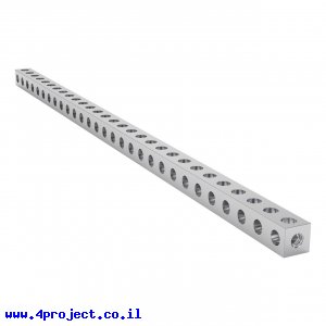 פס מחורר מרובע מאלומיניום goBILDA סדרה 1106 - אורך 232 מ"מ, 29 חורים