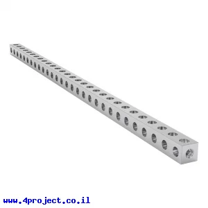 פס מחורר מרובע מאלומיניום goBILDA סדרה 1106 - אורך 232 מ"מ, 29 חורים