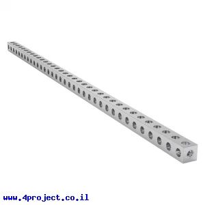פס מחורר מרובע מאלומיניום goBILDA סדרה 1106 - אורך 280 מ"מ, 35 חורים