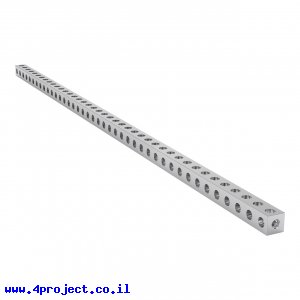 פס מחורר מרובע מאלומיניום goBILDA סדרה 1106 - אורך 328 מ"מ, 41 חורים