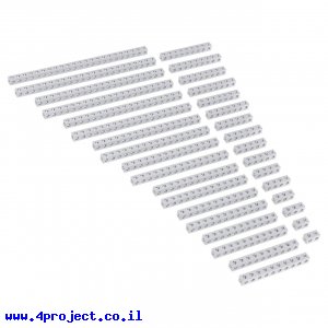פס מחורר מרובע מאלומיניום goBILDA סדרה 1106 - ערכה של 17 גדלים