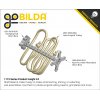 פס מחורר מעוגל מאלומיניום goBILDA סדרה 1119 - אורך 152 מ"מ, 19 חורים