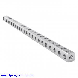 פס מחורר מעוגל מאלומיניום goBILDA סדרה 1119 - אורך 184 מ"מ, 23 חורים