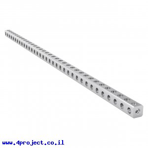 פס מחורר מעוגל מאלומיניום goBILDA סדרה 1119 - אורך 280 מ"מ, 35 חורים