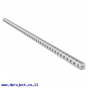פס מחורר מעוגל מאלומיניום goBILDA סדרה 1119 - אורך 328 מ"מ, 41 חורים