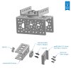 מתאם בין תבנית חורים של Actobotics ל-goBILDA דגם 16-2