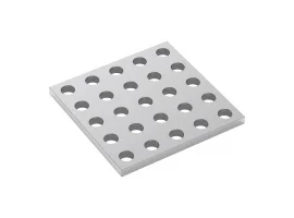 תמונה של מוצר לוח מחורר 8x8, מידות 40x40 מ"מ, 5x5 חורים, אלומיניום