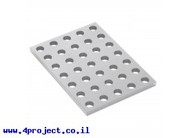 תמונה של מוצר לוח מחורר 8x8, מידות 40x56 מ"מ, 5x7 חורים, אלומיניום