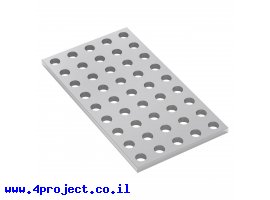 תמונה של מוצר לוח מחורר 8x8, מידות 40x72 מ"מ, 5x9 חורים, אלומיניום