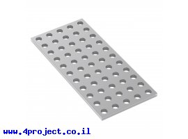תמונה של מוצר לוח מחורר 8x8, מידות 40x88 מ"מ, 5x11 חורים, אלומיניום