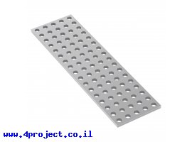 תמונה של מוצר לוח מחורר 8x8, מידות 40x136 מ"מ, 5x17 חורים, אלומיניום