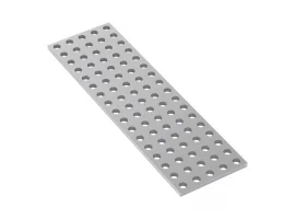 תמונה של מוצר לוח מחורר 8x8, מידות 40x136 מ"מ, 5x17 חורים, אלומיניום